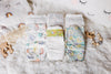 Mother Earth Diaper Sampler Package: 6 Diaper Sample Packs of size 3 eco-friendly diapers including ECO by Naty, Hello Bello, ABBY&amp;FINN, Babyganics, Bambo Nature and Seventh Generation
