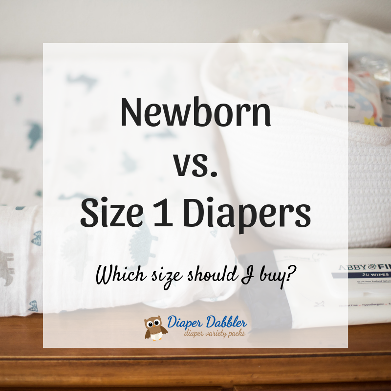 Newborn to cheap size 1 diapers