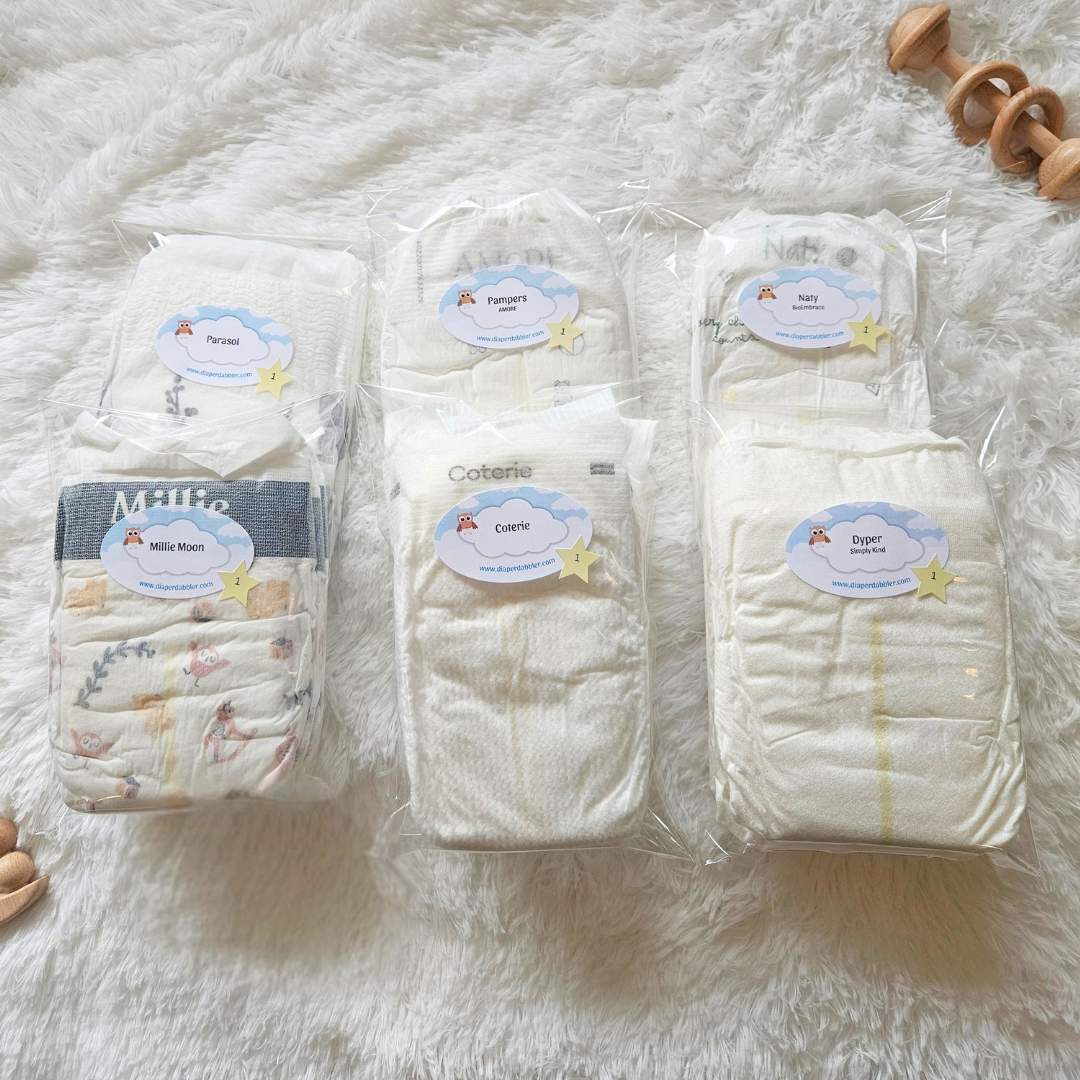 Luxe Love Diaper Sampler Package size 3