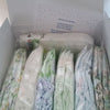 7 Diaper Sample Packs in a variety of diaper brands in a white gift box with gift message