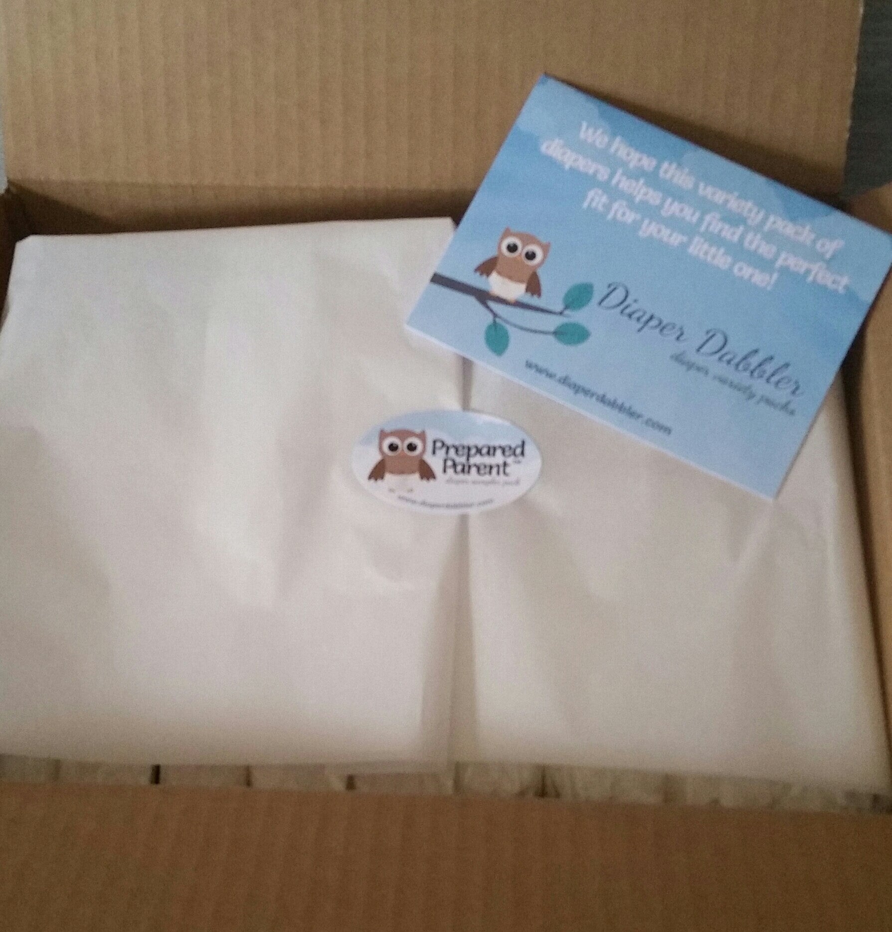 Prepared Parent variety pack of diaper samples